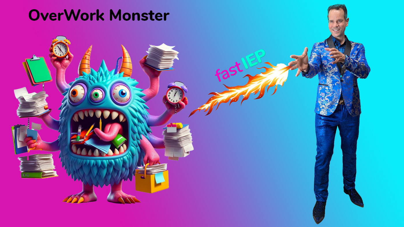 Ned slaying the overwork monster. (In case you missed it, this was the image in the email that sent you here. )